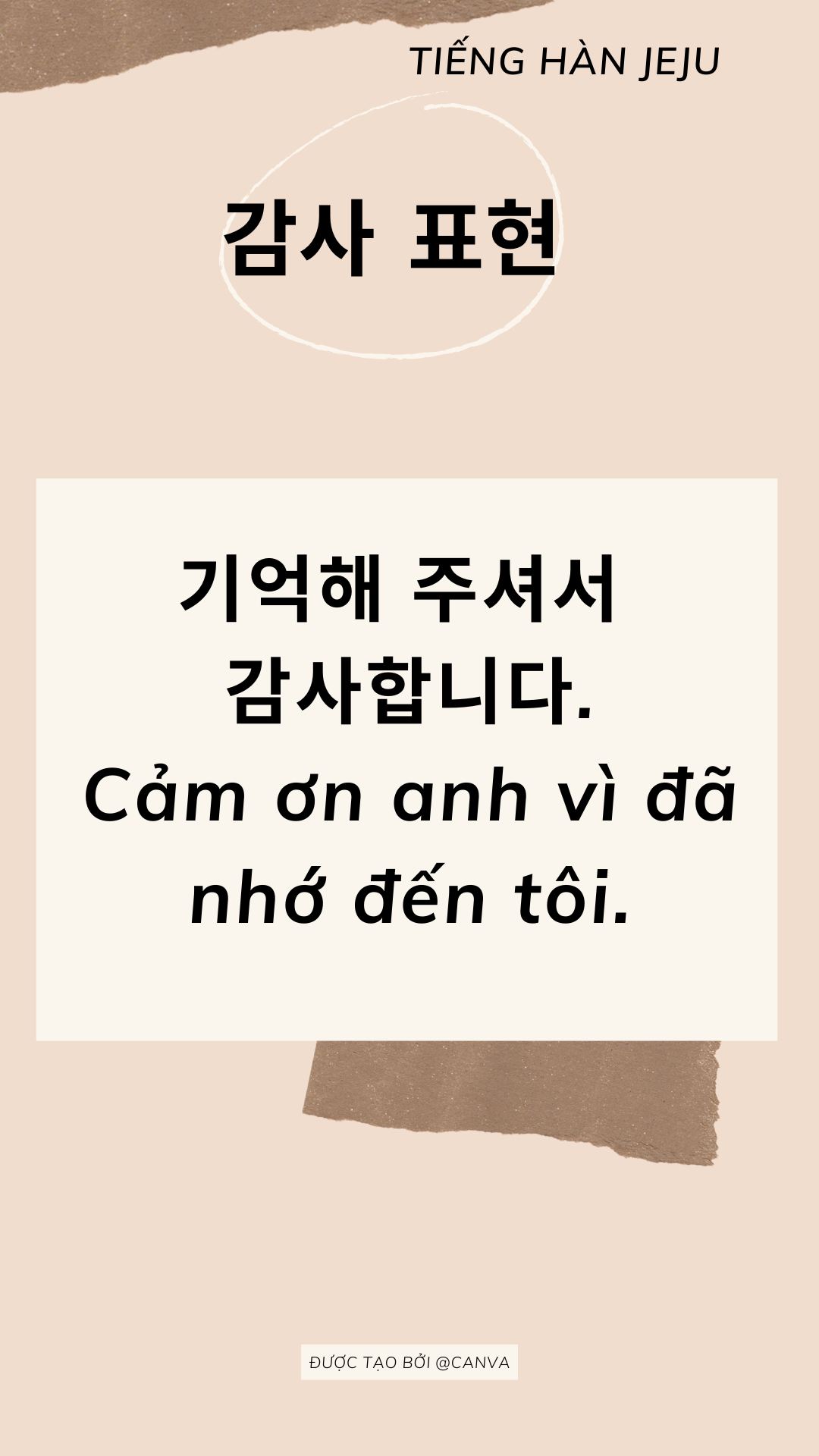 Biểu hiện cảm ơn